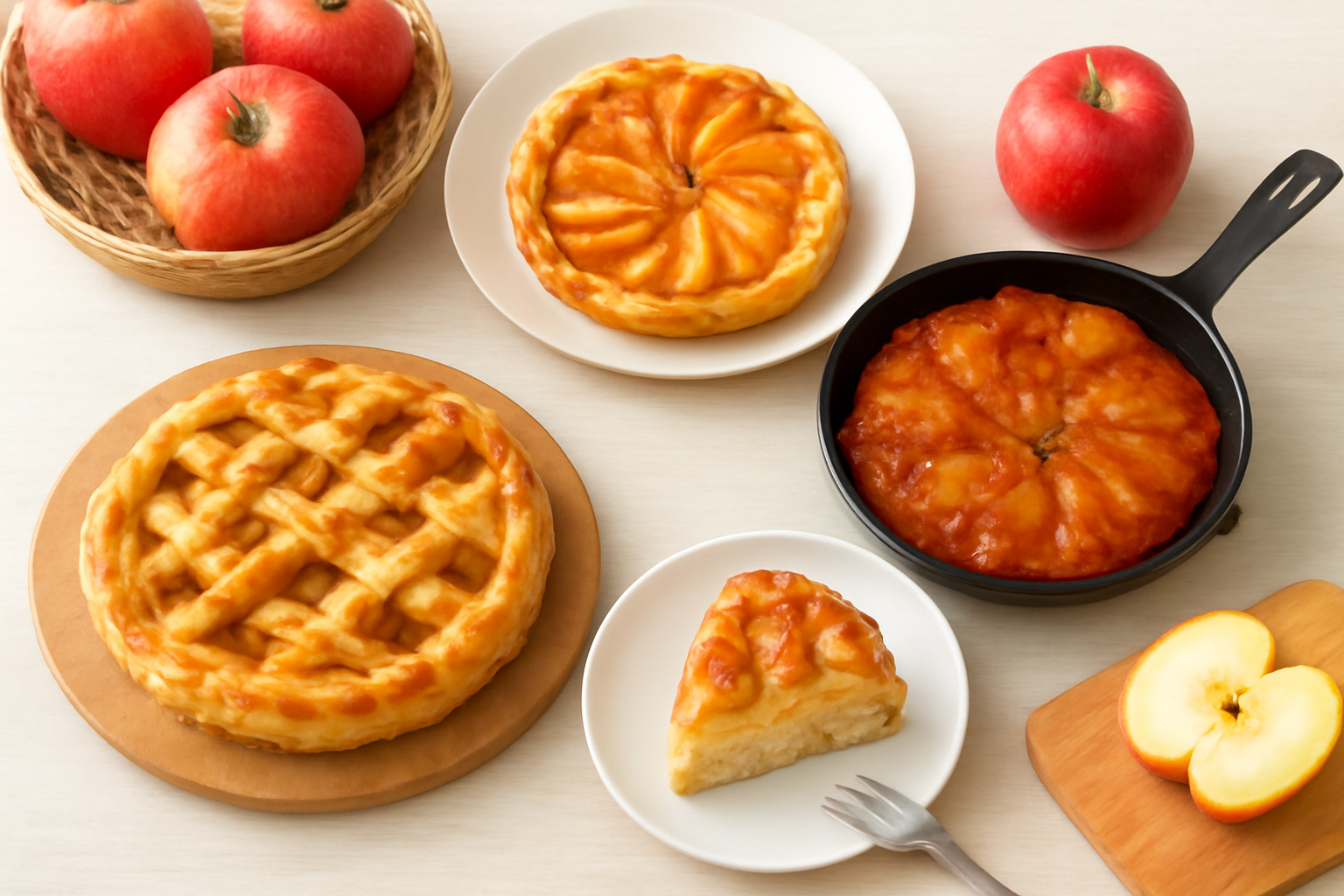 アップルを使った様々なレシピのイメージ