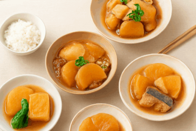 大根を主役にした煮物の美味しそうな集合写真