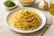 美味しそうなパスタの盛り付け