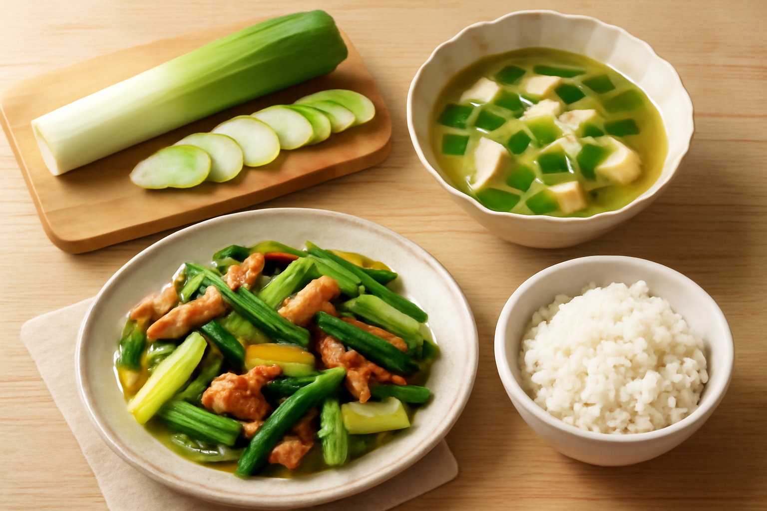 長ねぎを使った料理のイメージ