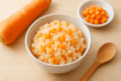色鮮やかな人参ご飯