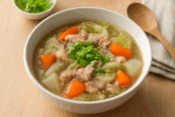 豚肉スープの美味しそうなイメージ