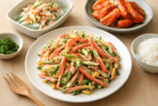 カニカマを使った華やかな料理