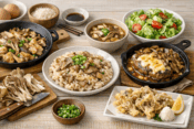 舞茸を使った美味しそうな料理のイメージ