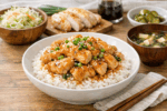 鶏胸肉ご飯の美味しそうな完成写真
