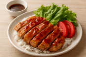 照り焼きチキンの美味しそうな写真