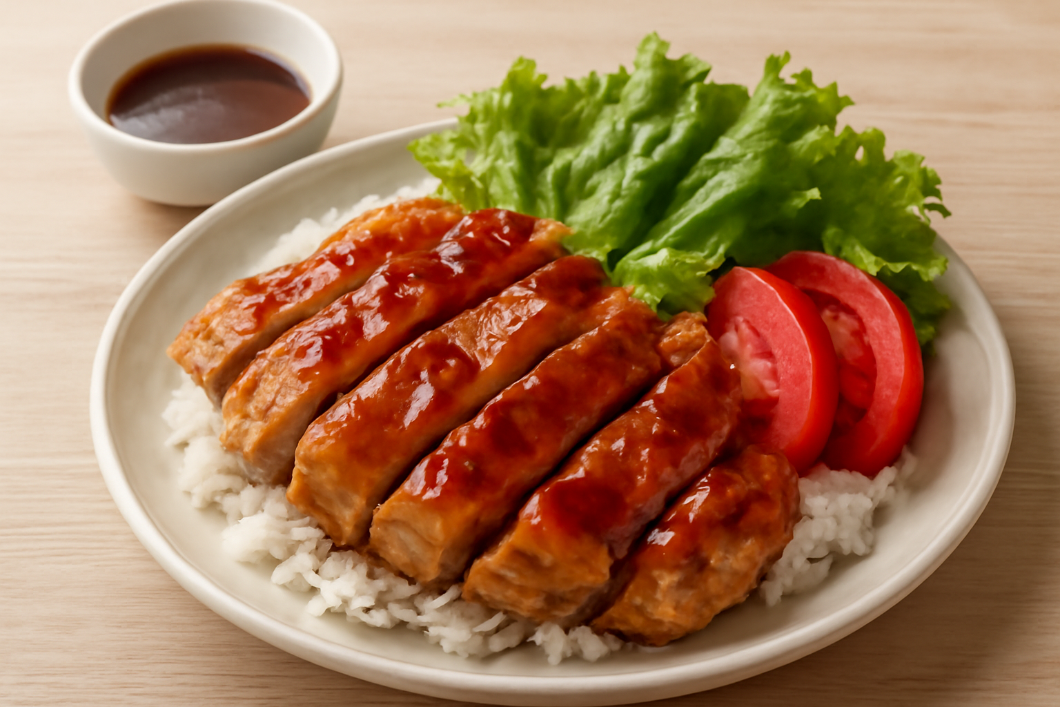 照り焼きチキンの美味しそうな写真