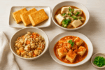 木綿豆腐を使った美味しそうな和洋中のおかずイメージ