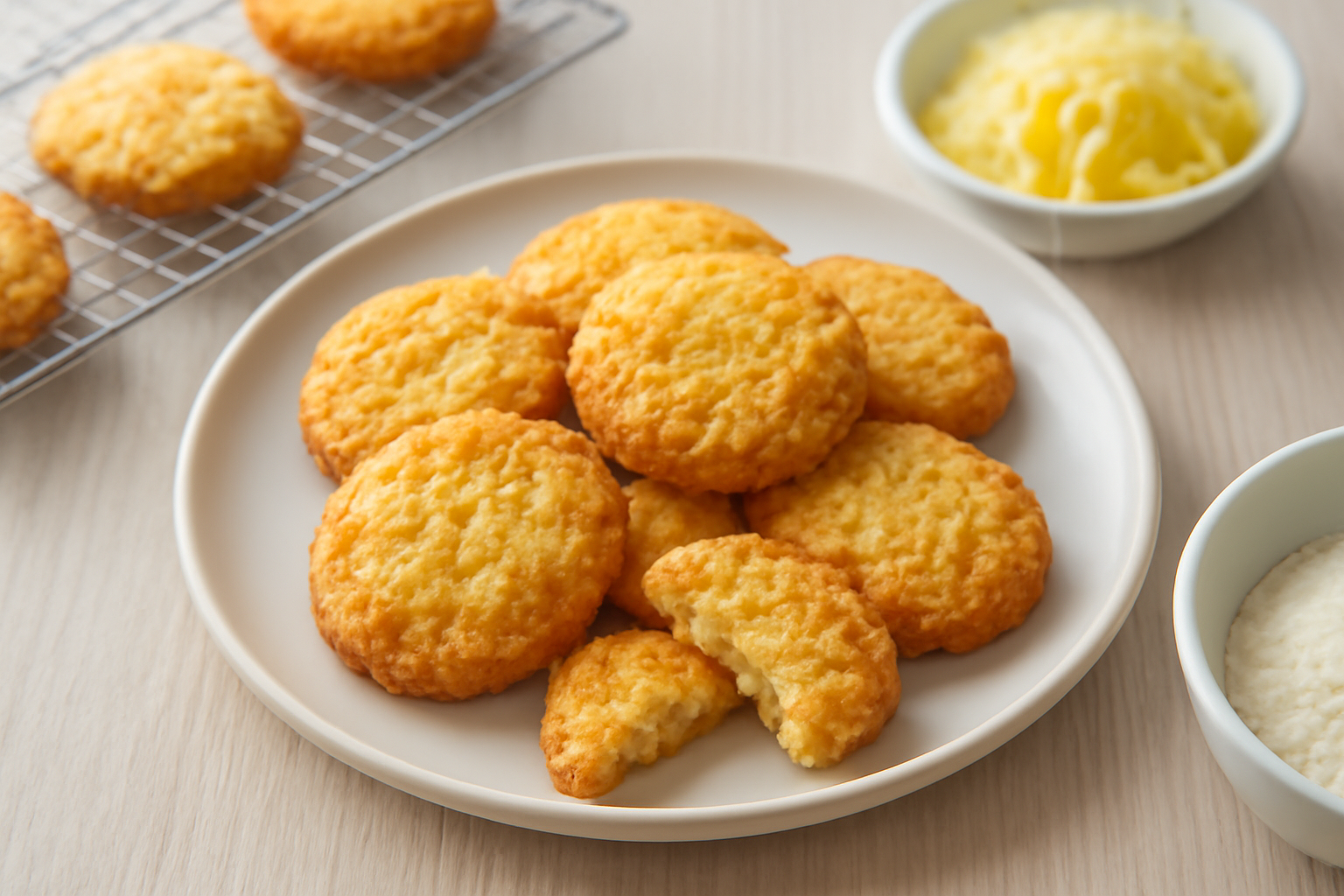サクサクで美味しいチーズクッキーのイメージ