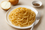 玉ねぎの甘みが引き立つ美味しい玉ねぎパスタの完成イメージ