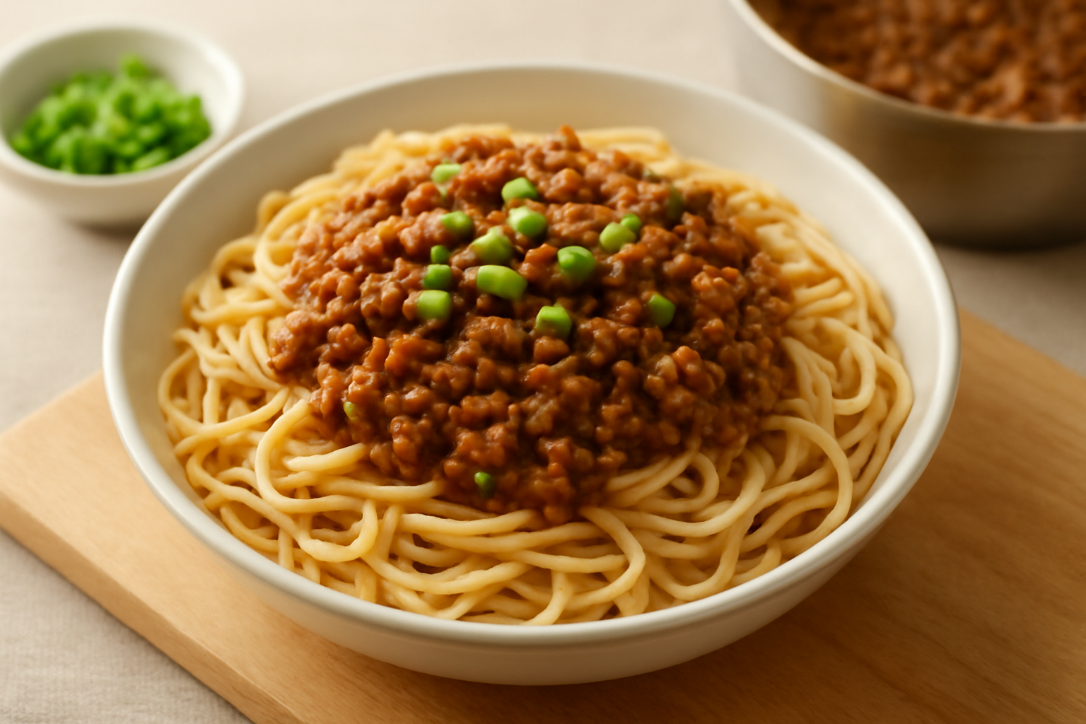 ひき肉の人気おかず・麺の完成イメージ